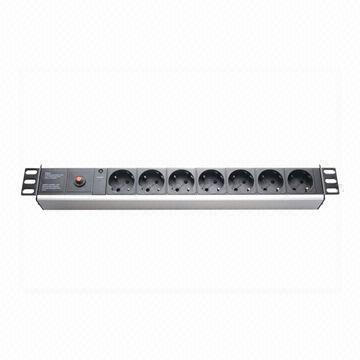 Alemanha Plug Socket 7-Way 16A PDU